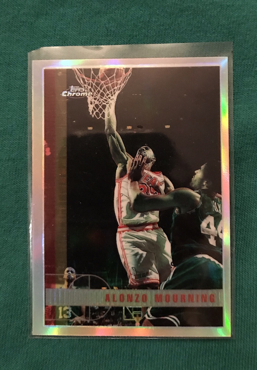 1997-98 Topps Chrome Refractor Alonzo Mourning  #101 - Heat