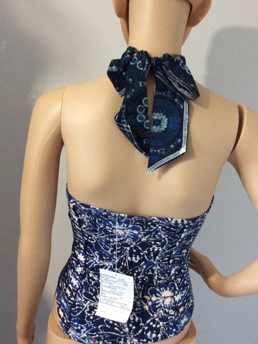 Bnwt Free People Madagascar Tank - Sample - Indigo Combo - XS - UVP 68£ - Bild 4 von 9