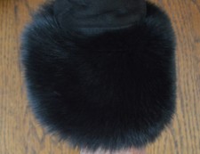 Real Black Fox Fur Cuffs New Manufactured in the US