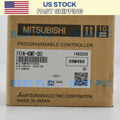 2PCS MITSUBISHI MELSEC FX1N-40MT-001 FX1N40MT001 PLC MODULE NEW IN BOX