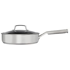 Antihaft Bratpfanne 28cm Edelstahl - Mit Deckel Für Induktion & Alle Herdarten