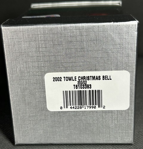 Towle 2002 Pierced Silver Plate Christmas Bell 23rd Edition New With Tags & Box - Picture 11 of 11