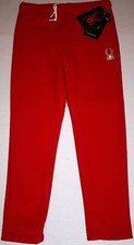 NWT Girls SPYDER Red Centennial Fleece Pants Size M