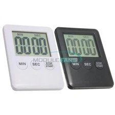Large LCD Display Digital Kitchen Timer Count Down Up Clock Loud Alarm MF