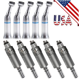 USA NSK Style Dental Slow Low Speed Handpiece Contra Angle Push /4Hole Air Motor