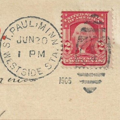 古いトランプです!! USA Postage Stamp. George Washington Red 2¢ Stamp. Postcard