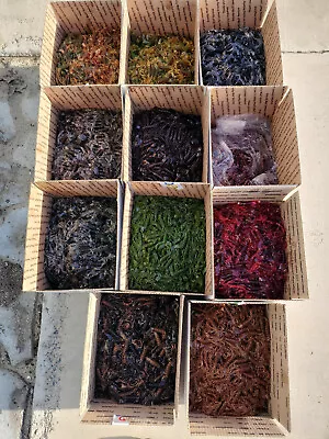 UNK 100 Spider Jigs - 4"- Soft Plastic Baits Lot -100 Qty - Tackle - Bass