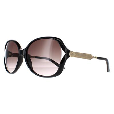 Gucci Sunglasses 0076S 002 Black Gold Grey Gradient | eBay display picture 1
