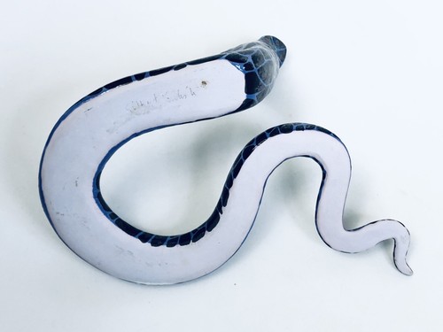 LARGE SIGNED GILBERT KULISH STUDIO POTTERY SNAKES CANDLE HOLDERS ONE OF A KIND - Picture 16 of 18