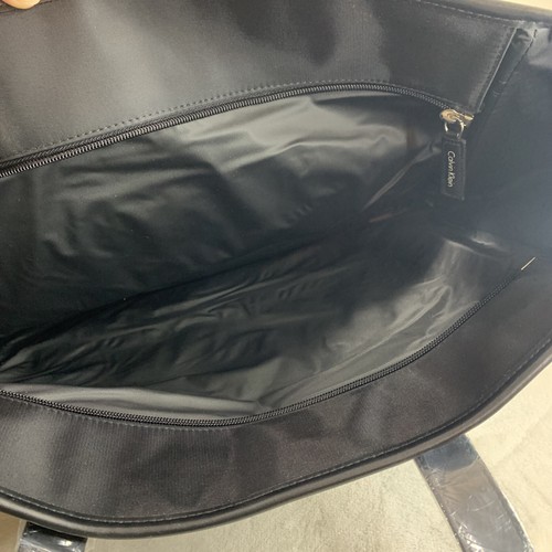 Calvin Klein Cosmetics Logo Large Black Tote Shopper Shopping Bag Handbag NEW - Picture 12 of 13