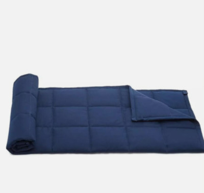 Amazon Basics Kinder-Gewichtsdecke Bettdecke 1,36kg - 91,4x121,9 Marine Blau