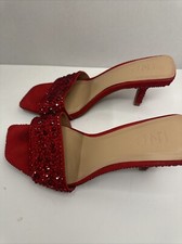 Sylvia Billini Stefani Heel Black INC International Concepts Red