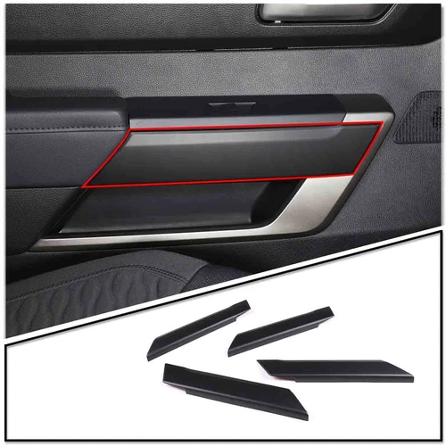 ABS Matte Black Full Interior Dash Trim Cover Set Fits Toyota Tundra 2022-2025 - Picture 2 of 85
