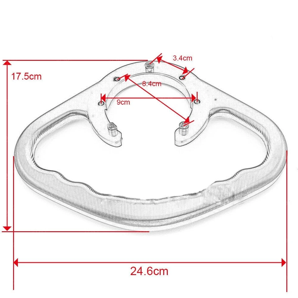 Manillar de agarre de tanque de pasajero CNC para Honda CB1000 CB1000R CBF1000 Foto 3 de 4