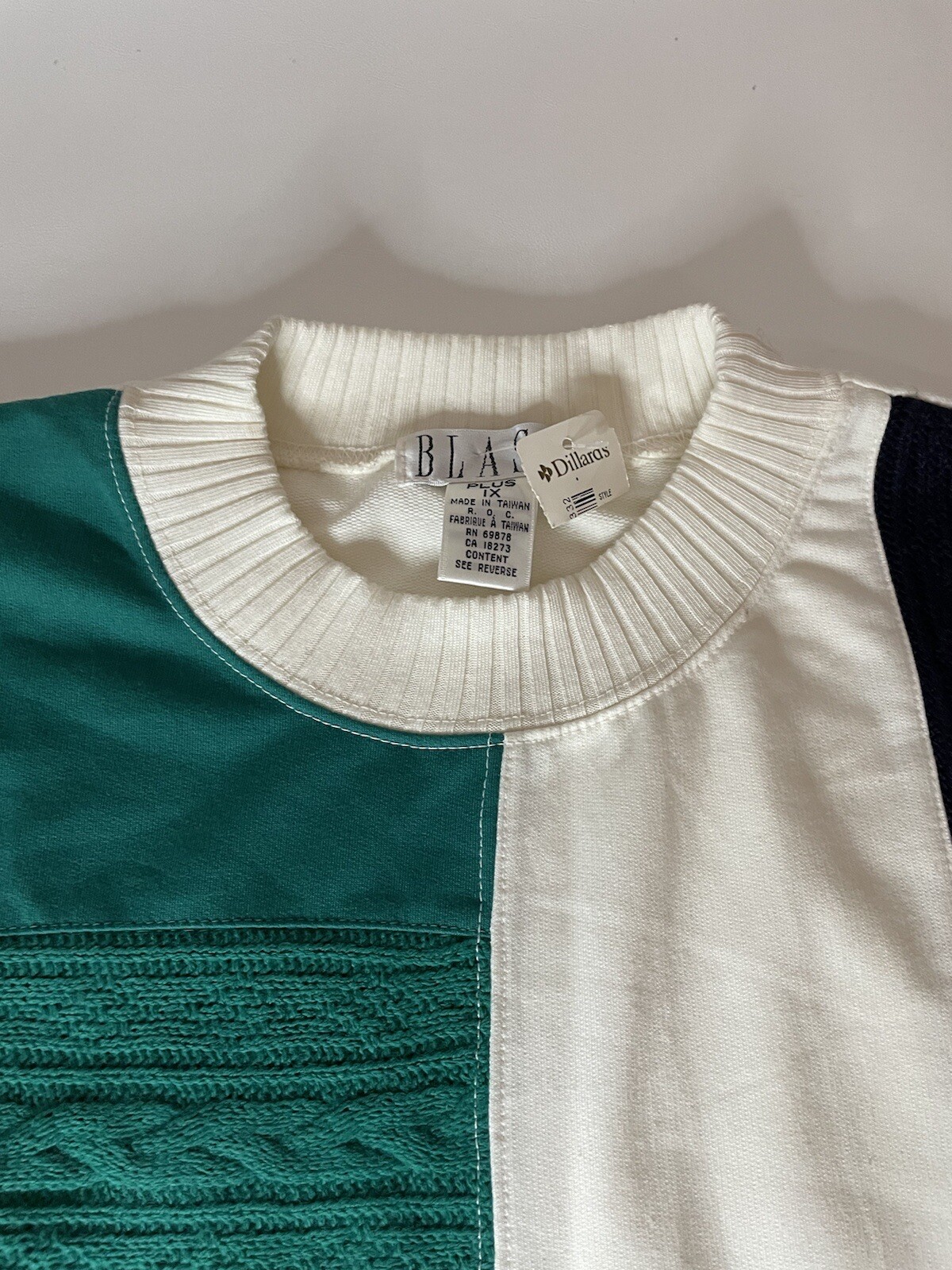 Vtg NWT Womens Blast Patchwork Pullover Sweater P… - image 6