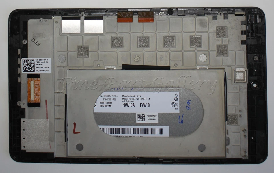 OEM DELL VENUE 8 3840 T02D003 TABLET REPUESTO-FUNCIONAMIENTO LCD-MARCO DIGITAL AGRIETADO Foto 2 de 2