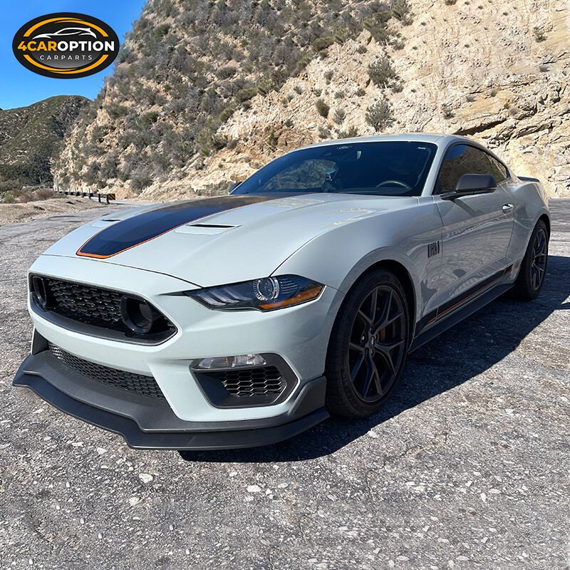 Fit 21-23 Mustang Mach 1 Handling Package Front Bumper Lip Spoiler