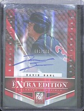 2012 Panini Elite Extra Edition Aspirations Diecut Autograph #107 David Dahl 