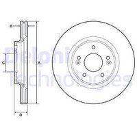 2X Delphi BG4931C Bremsscheibe FüR Hyundai Kia