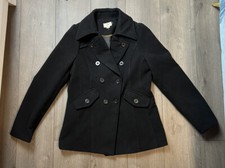 … Lost Double Breasted Black Coat - Large