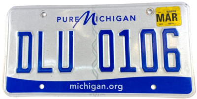Michigan 2018 Auto License Plate Vintage Man Cave DLU 0106 Wall Decor Collector