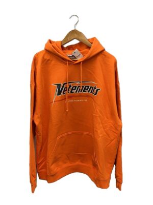 Vetements オレンジ パーカー HI-SPEED VETEMENTS HI-SPEED HOODIE S COTTON Orange PRINT UA53HD500O