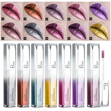 18 Colors Metalic Lip Gloss Shimmer Glittering Liquid Lipstick  