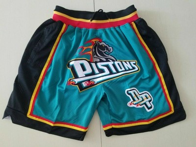 pistons teal shorts