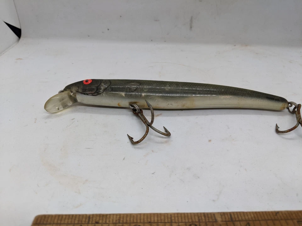 BOMBARDERO GRADO AGUA SALADA LARGO A 6" 7/8 OZ PLATA Negro Humo De colección  Foto 3 de 4