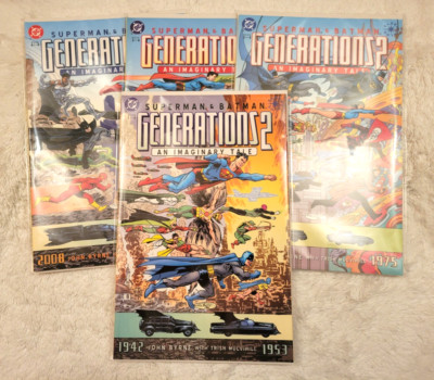 SUPERMAN & BATMAN: GENERATIONS 2 #1-4 COMPLETE LIMITED SERIES - DC COMICS/2001