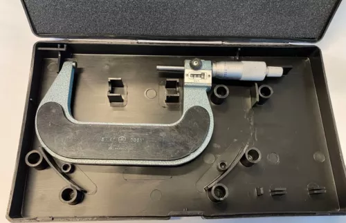 Mitutoyo 193-214 Digital Outside Micrometer, 3-4" Range, .0001" Graduation