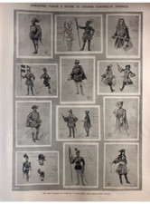 Vintage Full Page Print Illustration 1928 Savoy Armor Fogge Uniforms