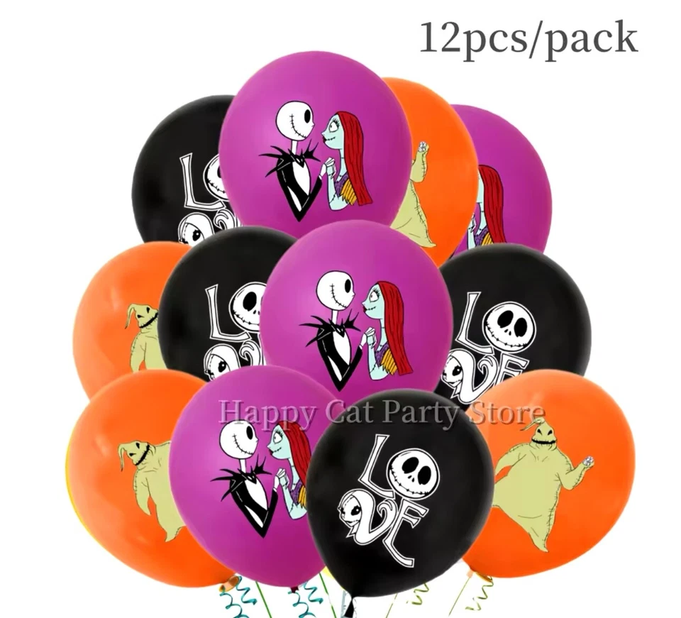 12Pcs Disney The Nightmare Before Christmas Halloween Zombie — 第 2/4 张图片