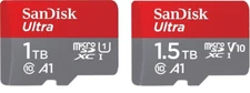 SanDisk Ultra 1TB 1.5TB Micro SD Micro SDXC A1 UHS-I Memory Card w/ SD adapter