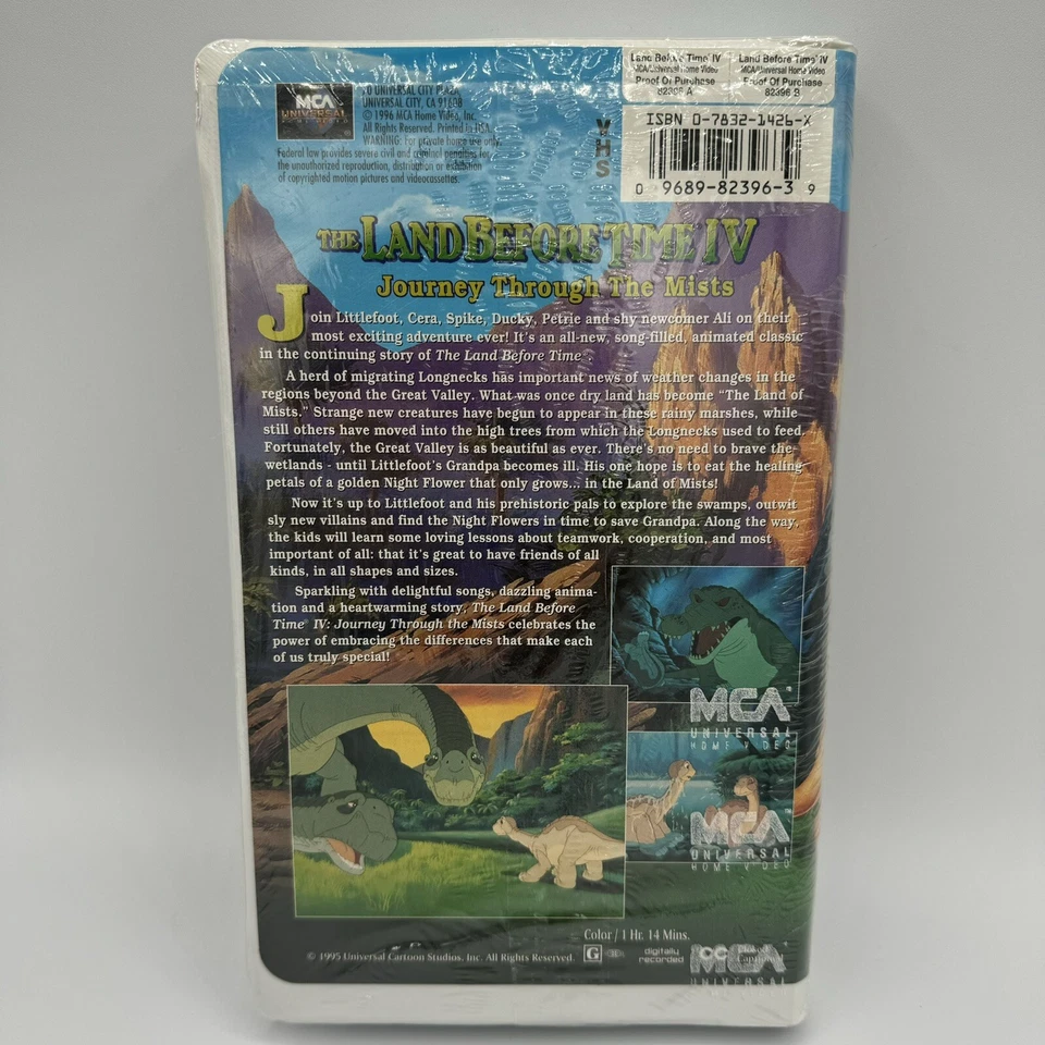 LAND BEFORE TIME IV  Journey Through The Mists VHS - NEW! Sealed - Image 2 of 4