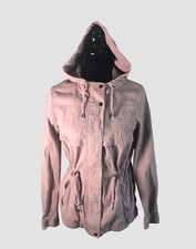 Divided by H M Hooded Jacket Women's Size 6 Light Beige Tone