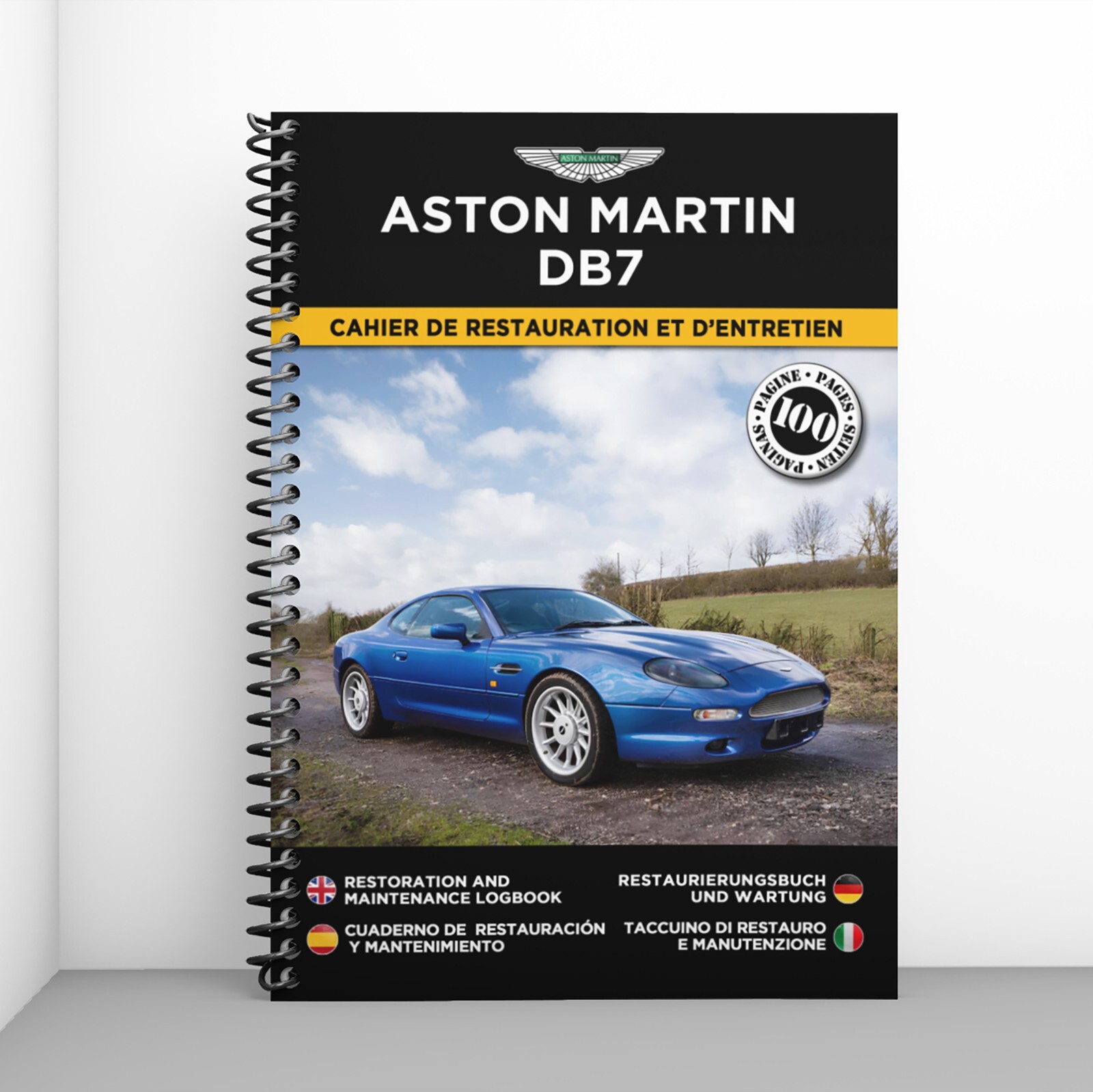 Cahier de restauration Aston Martin DB7 édition de prestige pour collectionneur