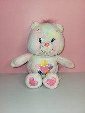 2005 Care Bears True Heart Bear 10  Tie Dye Plush
