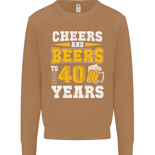 40th Birthday 40 Year Old Funny Alcohol Mens Sweatshirt Jumper - Picture 7 of 31