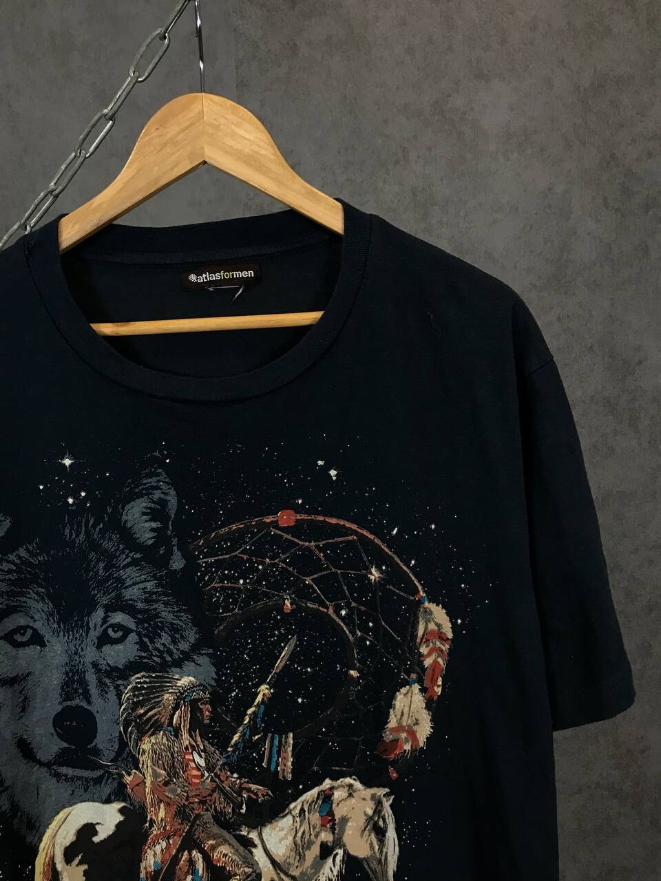 T shirt lupo animale indiano altra