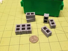 Eight (8) 1/14 Scale CMU "Concrete Blocks" for RC Trucks and Construction