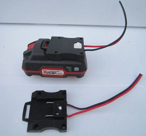 Adaptateur universel pour batterie Parkside X20Vteam  cablée en 2,5mm