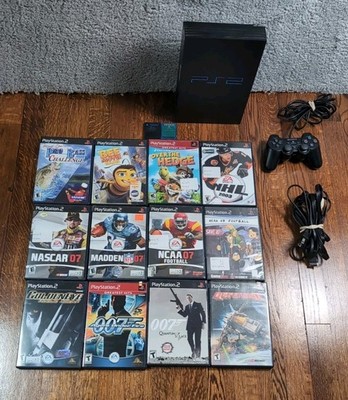 Sony PlayStation 2 PS2 Fat SCPH-39001 Console Bundle Lot Tested Clean Excellent