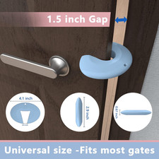 Door Pinch Guard and Door Slam Stopper, Durable Silicone Door Finger Pinch Gu...