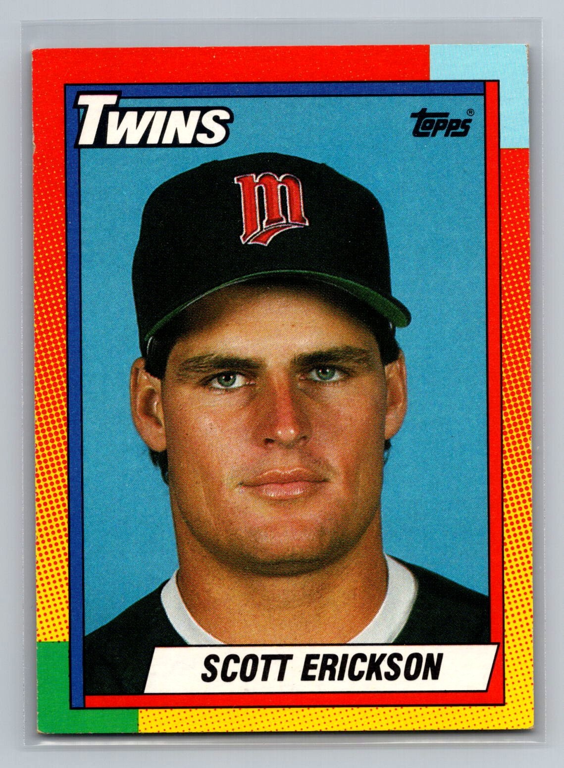 1990 Topps Traded #29T Scott Erickson Gray Card Stock (Pack Version)