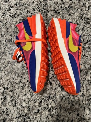 Nike Women s Waffle One Running Shoes In Racer Blue/Hyper Pink/Siren Red/Citron