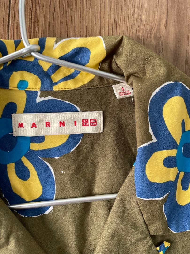 UNIQLO MARNI Floral Short Sleeve Shirt Men's S Size thumbnail 3