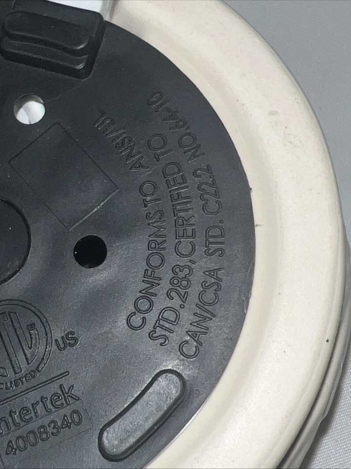 Johnson And Son White Floral Element Wax Warmer Intertek With 2 Wax Melts - Image 4 of 4