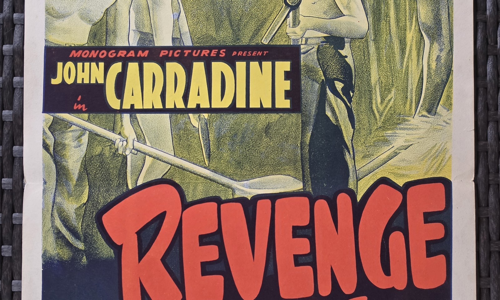 1943 Revenge of the Zombies Original Australian Daybill John Carradine Horror image 5