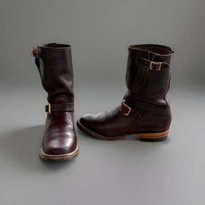 Wesco Brown CXL by Horween Engineer Boots Mr.Lou  Pull On Men's 11E 44 EU 10Uk